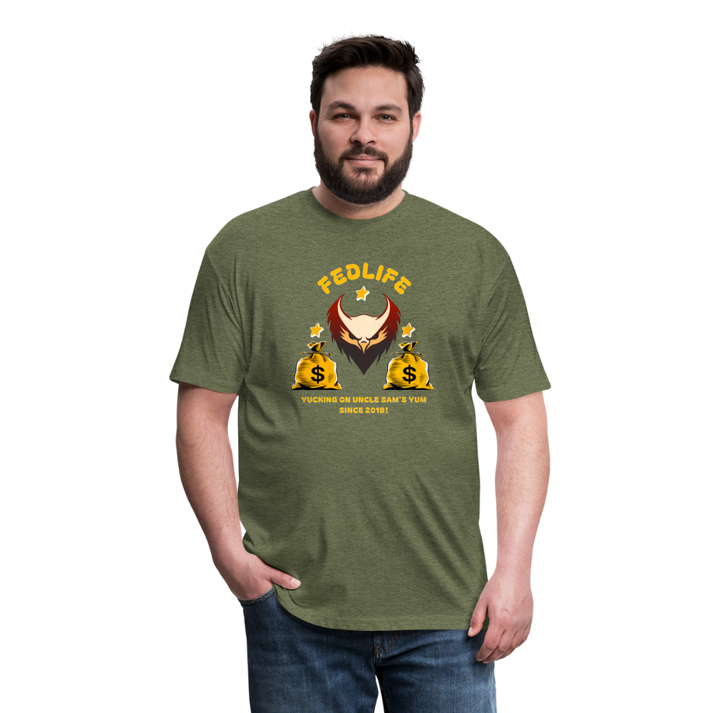 Yucking - heather military green