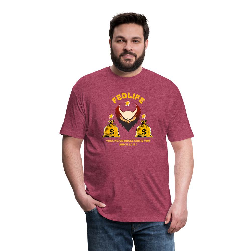 Yucking - heather burgundy